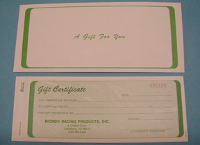 Gift Certificates